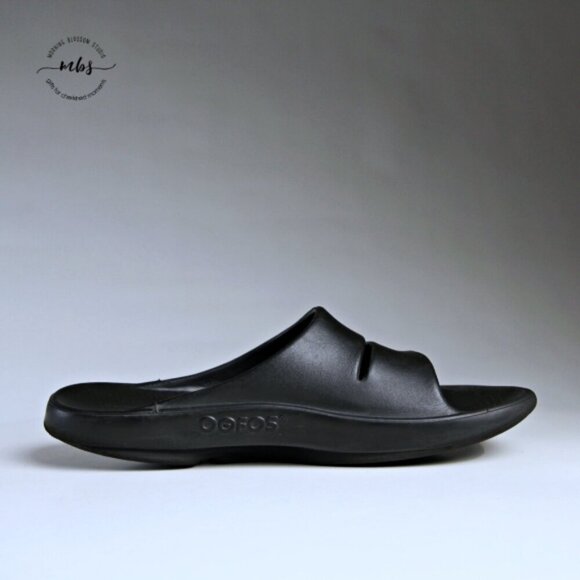 Oofos Ooahh Recovery Slide Shoes Black‎ Men 14 main image 12